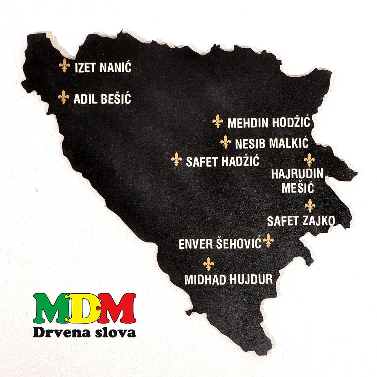Drveni dekor 9 heroja BiH | Memorijalna dekoracija