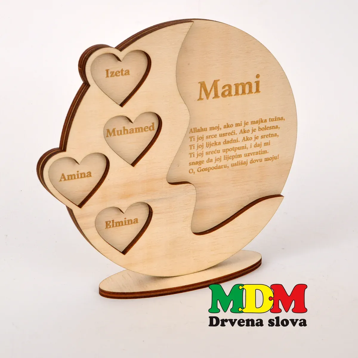 Drveni poklon dekor za majku | Personalizirani poklon majci