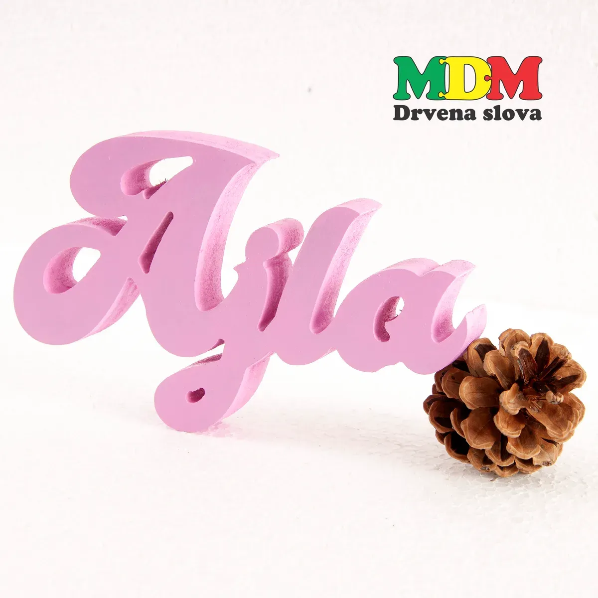 Drvena pisana dekor imena | Personalizirani drveni natpis