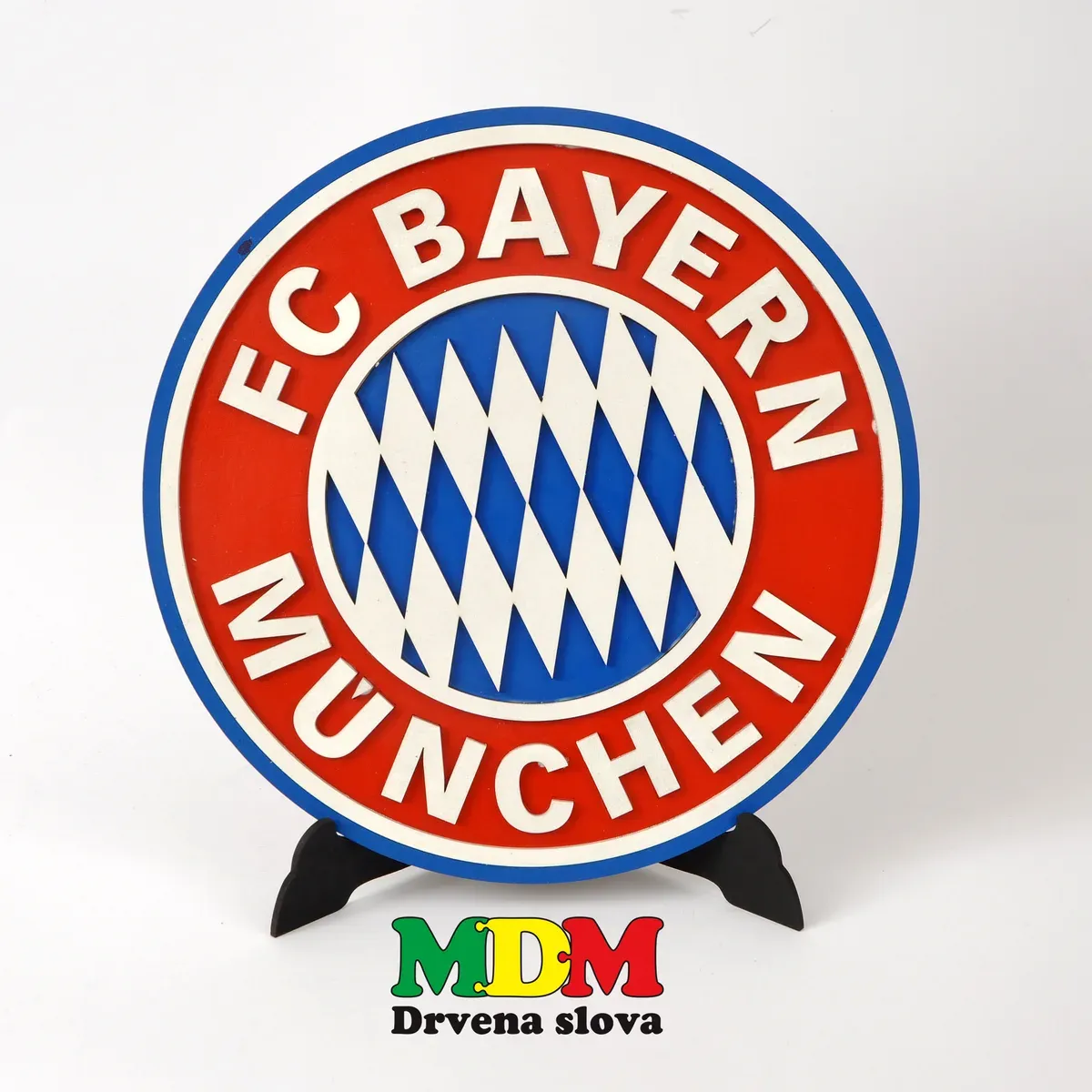 Drveni grb FC Bayern München | Sportska drvena dekoracija
