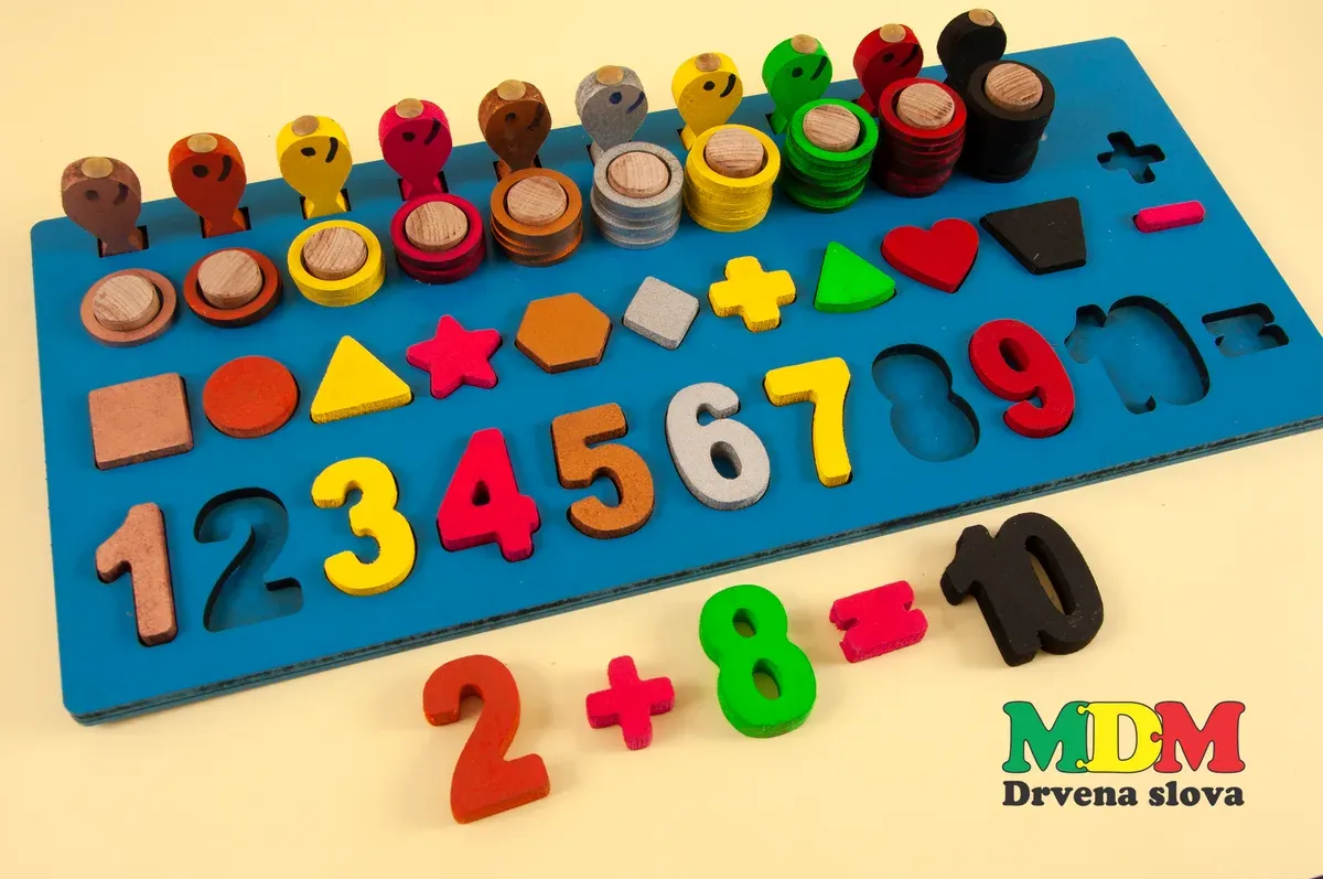 Drvena didaktička edukativna igračka