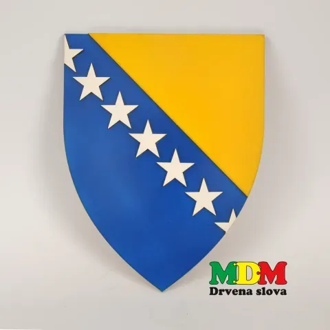 Suvenir – drveni grb Bosne i Hercegovine | Dekorativni suvenir