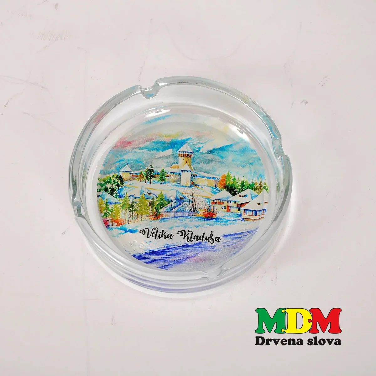 Pepeljara Velika Kladuša – Stakleni suvenir sa motivom Starog grada