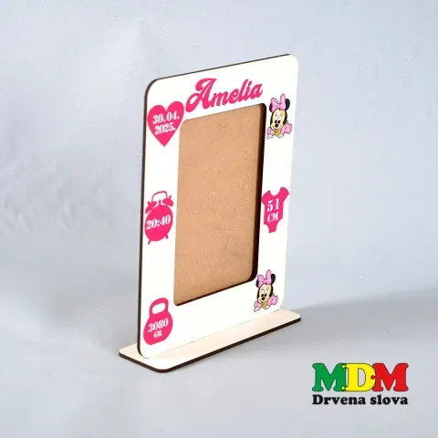 Personalizirani okvir za bebu sa podacima rođenja – Okvir za uspomenu