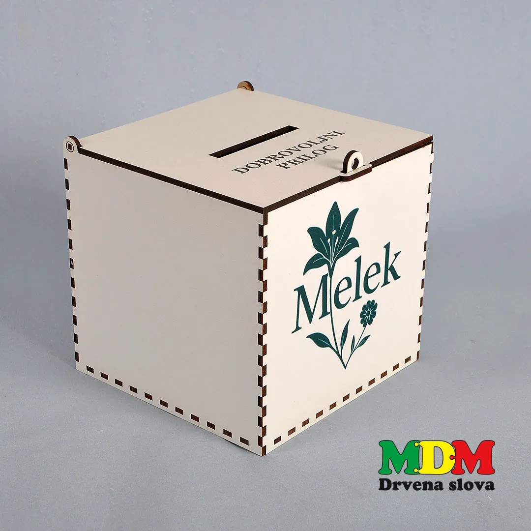 Kutija za dobrovoljne priloge – Personalizirana donacijska kutija
