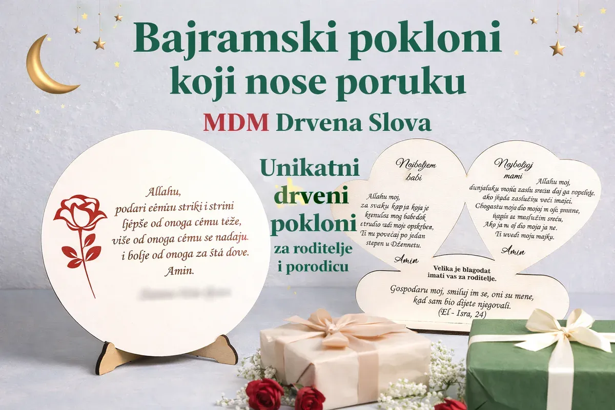 Bajramski pokloni za porodicu – Unikatni drveni pokloni | MDM Drvena Slova